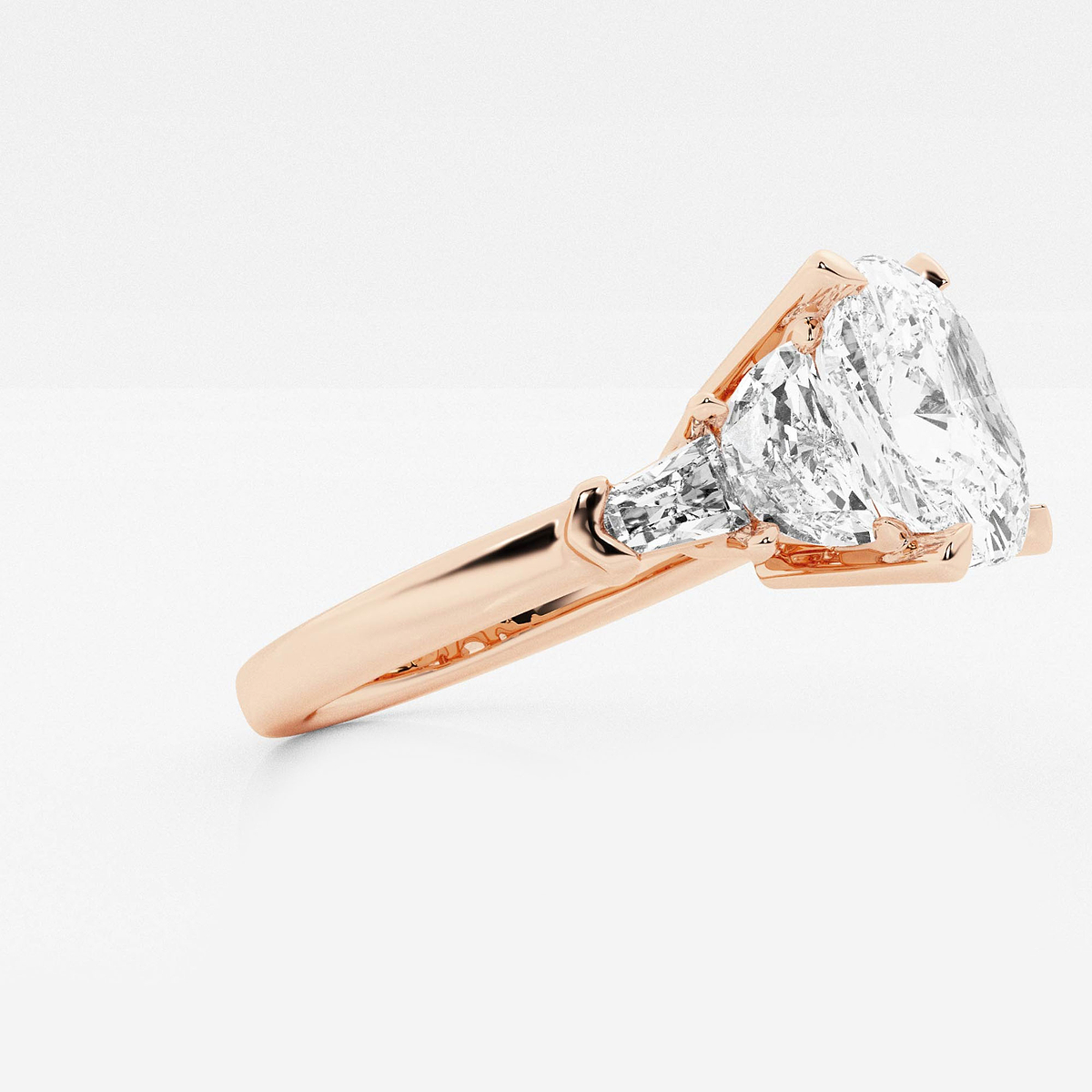 Additional Image 1 for  4 1/3 ctw Cushion Lab Grown Diamond Engagement Ring